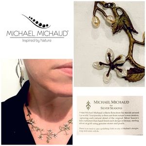 Michael Michaud Pearl Necklace and Earrings
